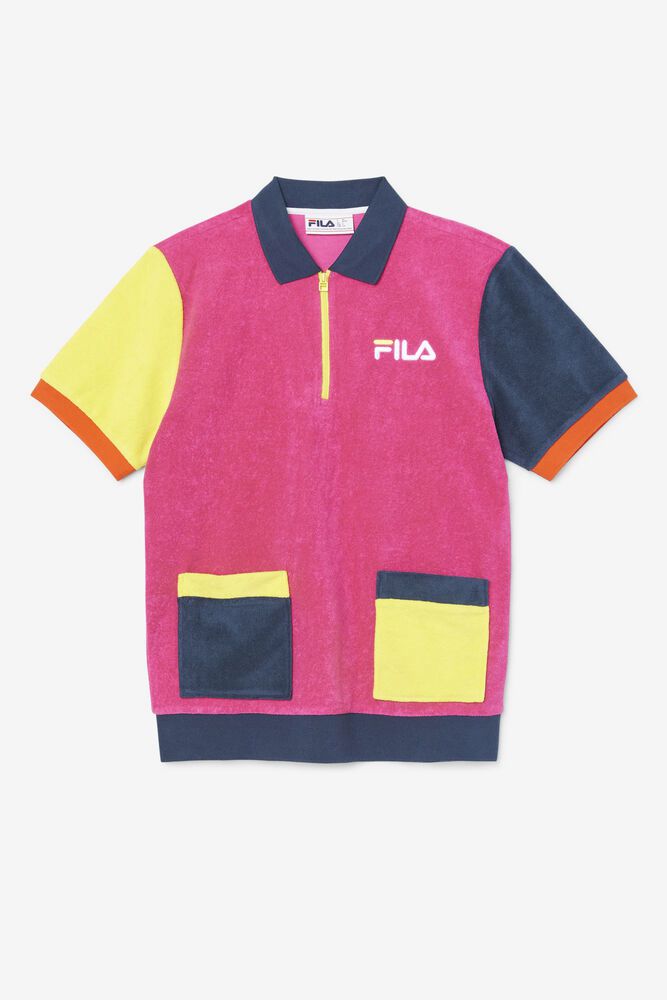 Fila Analu Polo Pink - Mens - 79526QRIZ